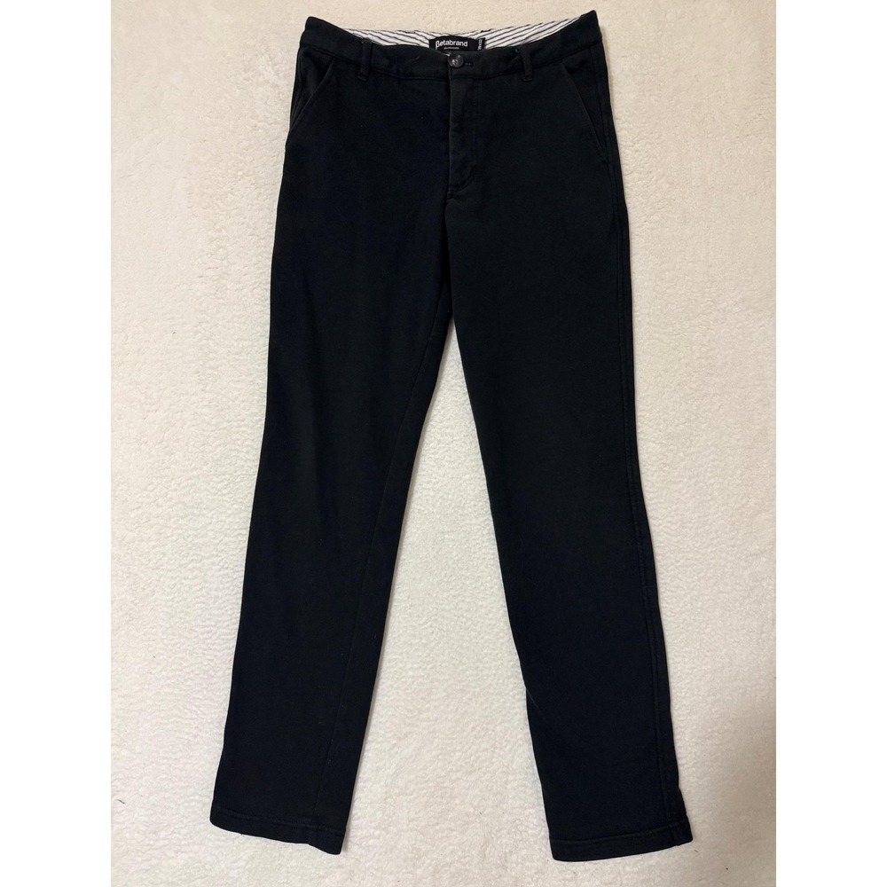 Betabrand Pants Mens 28x32 Black Chino Stretch Casual Slim Work Office